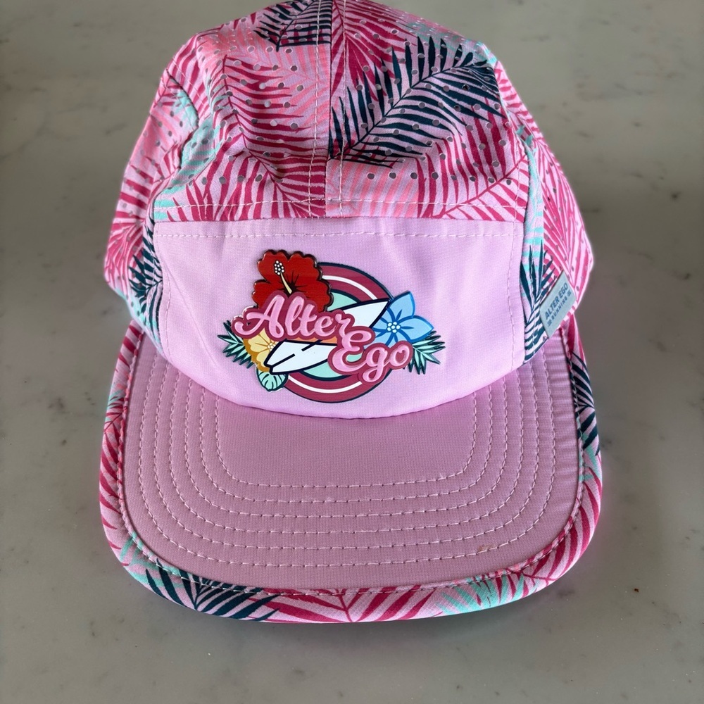 Alter Ego Pink Hawaiian Snap Back Hat Standard Size‎